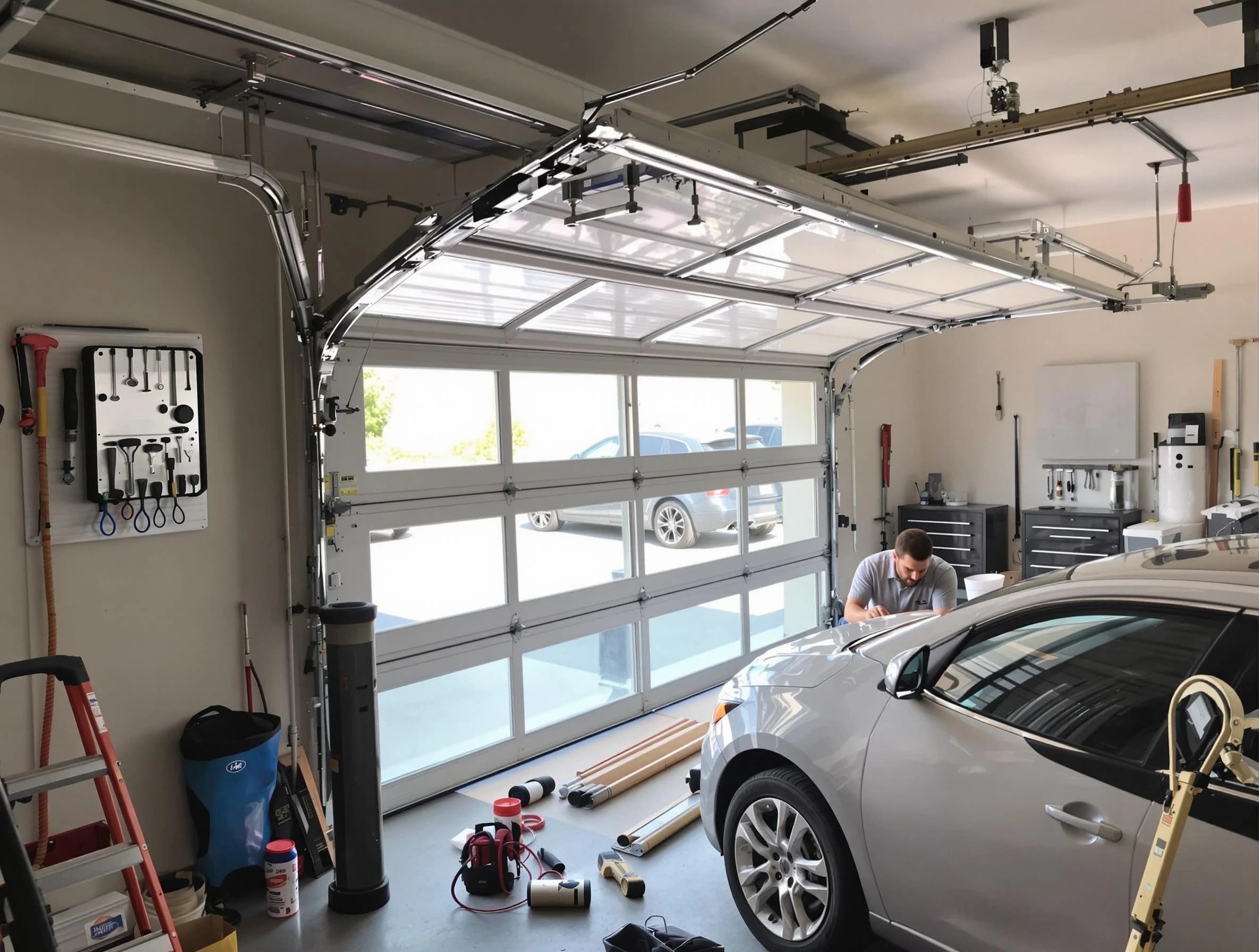 Garage door noise reduction service by Billerica Garage Door Repair in Billerica