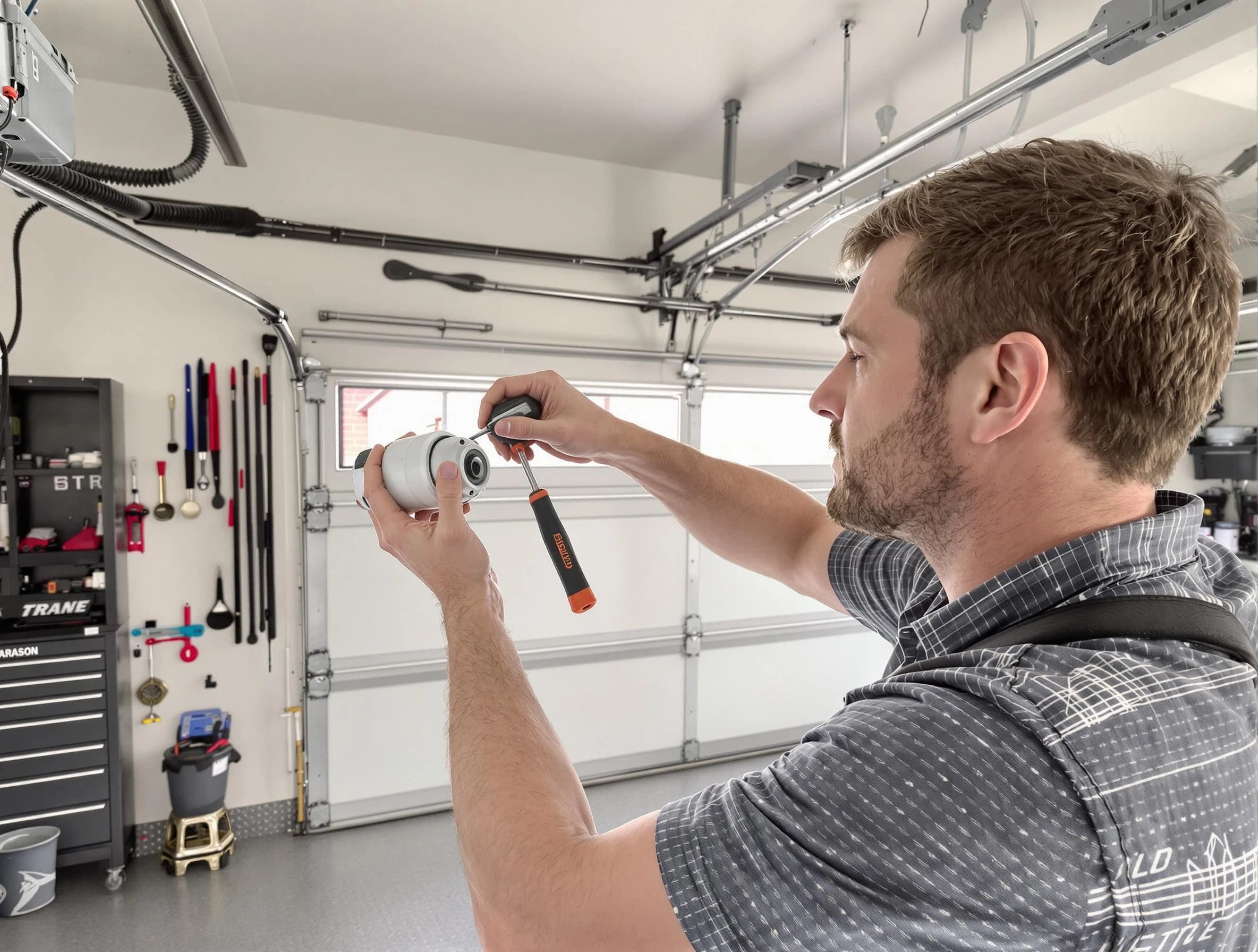 Garage door opener repair service by Billerica Garage Door Repair in Billerica