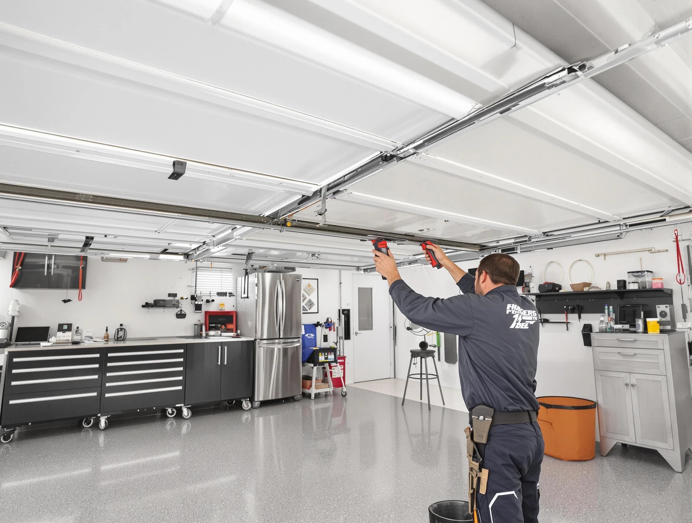 Overhead garage door repair service by Billerica Garage Door Repair in Billerica