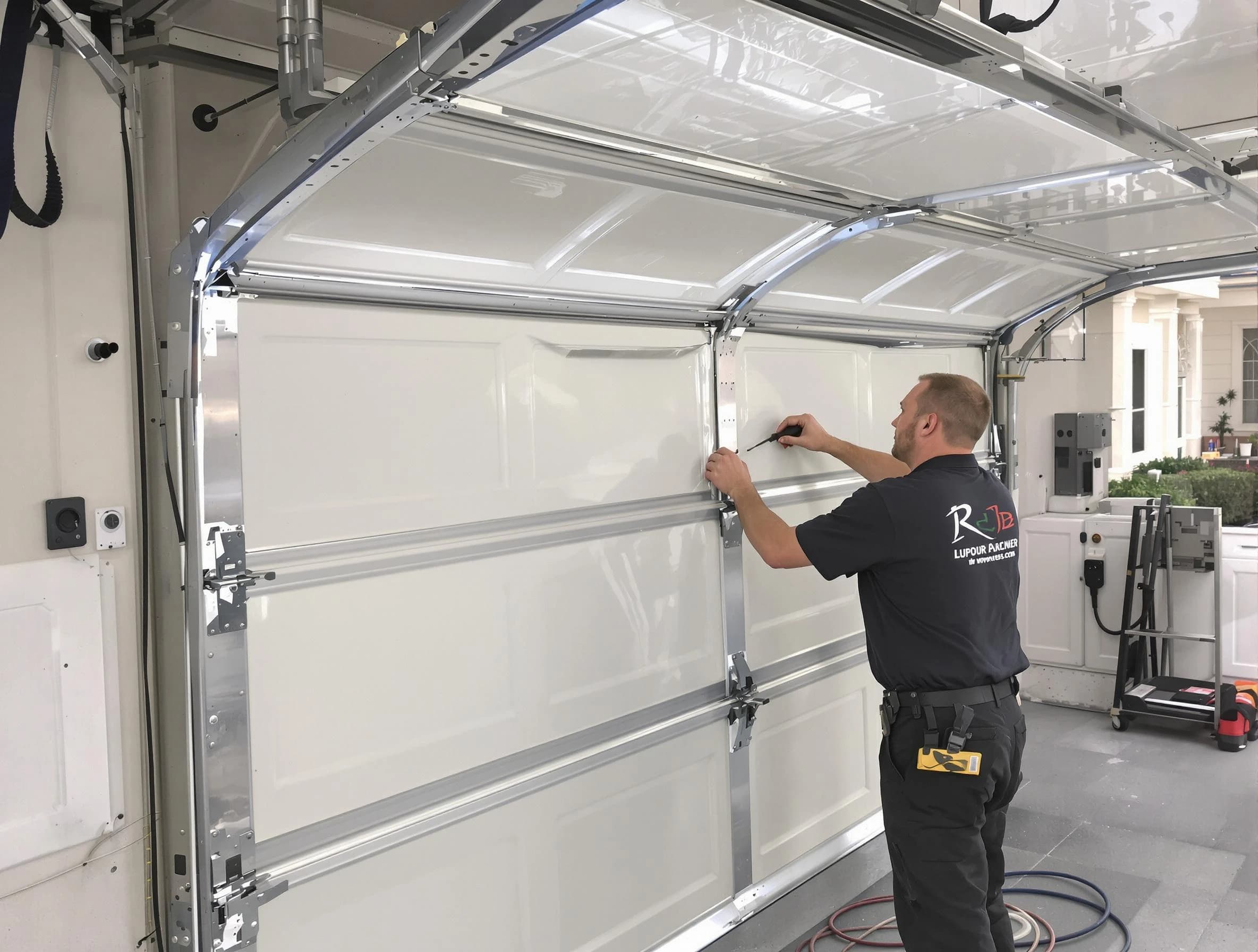 Billerica Garage Door Repair professional performing panel repair in Billerica